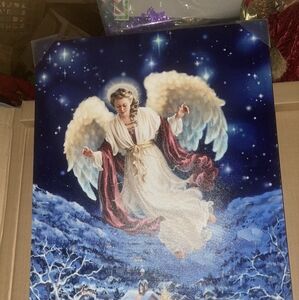 Christmas Angel Light-up Canvas